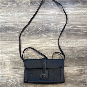 INSPIRED Black Crossbody Bag with Strap